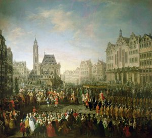موكب تتويج جوزيف الثاني (1741-1790) ، في رومربيرج ، 1764